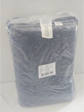 2 PACK - Charisma Drylon Trellis Bath Rugs Grey Flint Stone 24in  x 36in
